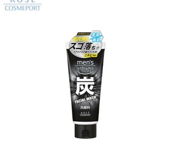 KOSÉ Mens Softymo Charcoal Facial Wash 130 g